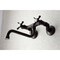 Kingston Brass KS115ORB Adjustable Center Wall Mount Bathroom Faucet, Oil Rubbed Bronze KS115ORB - alternate 5